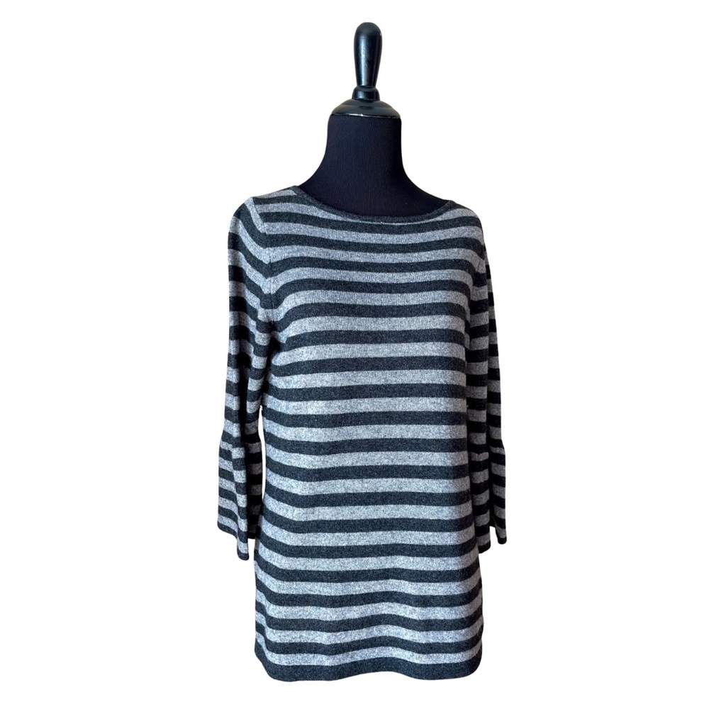 Benedetta B striped Cashmere blend sweater with Bell sleeve - Size Medium